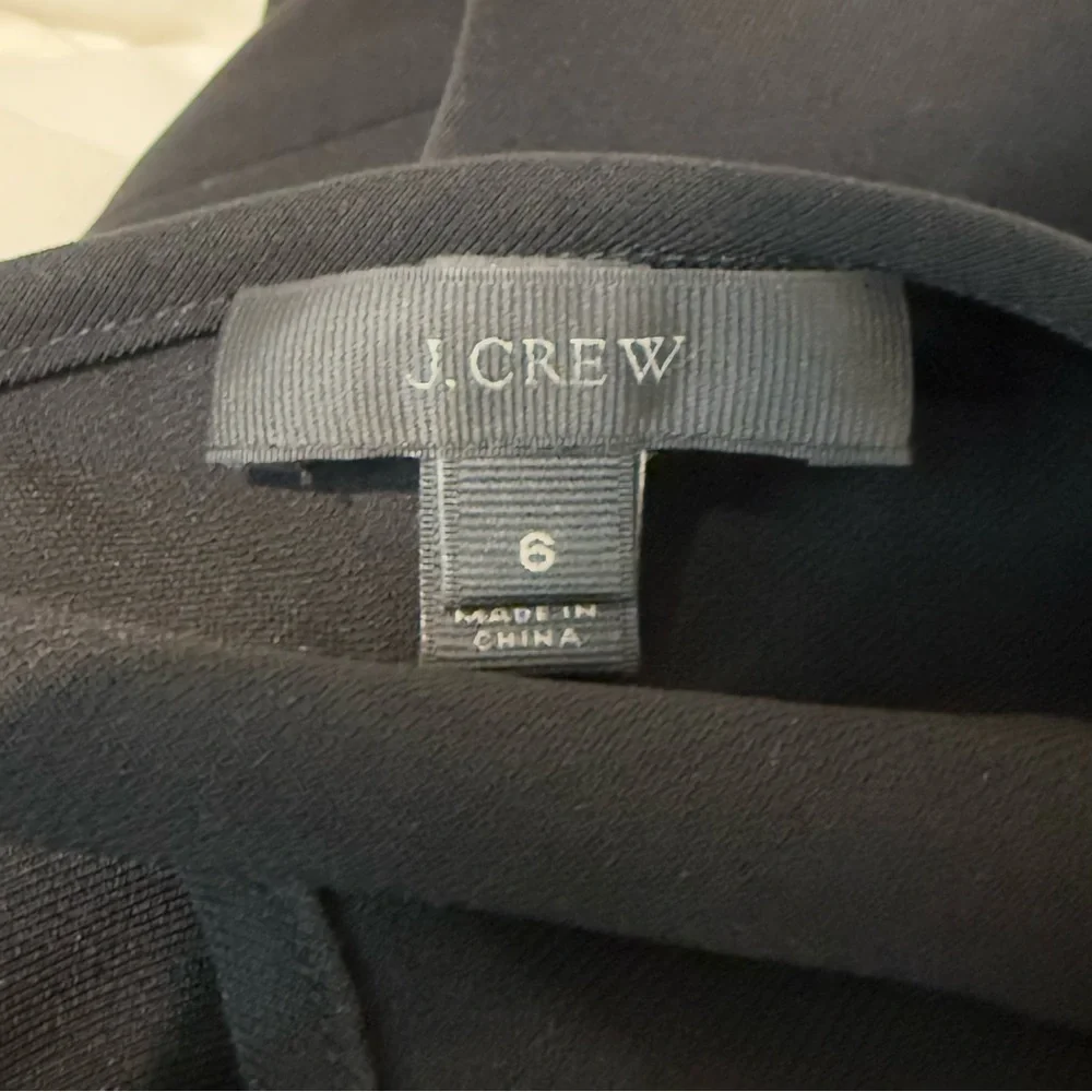 J. Crew Cap Sleeve Top Black Size 6